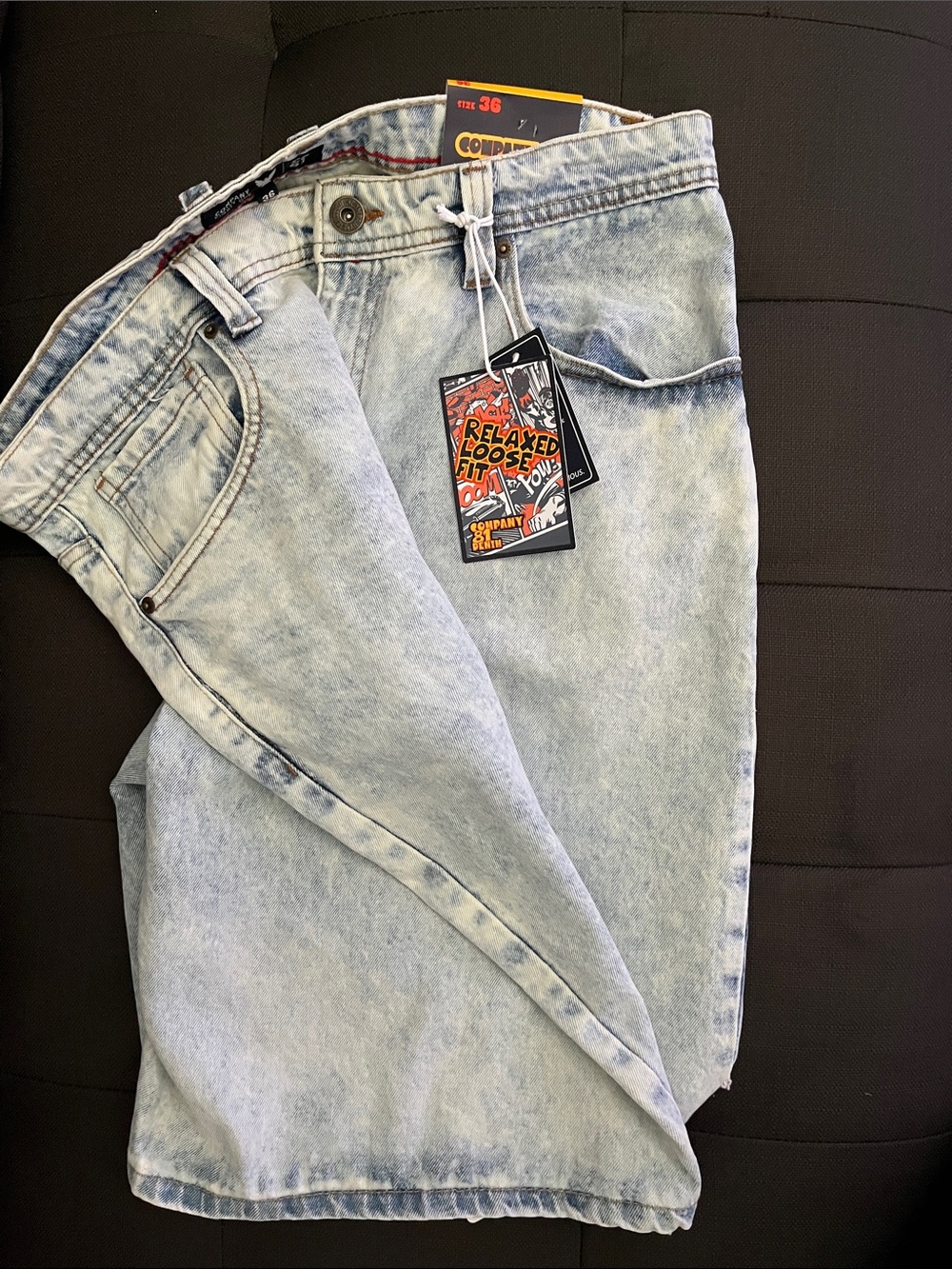 Relaxed Fit Light Blue Men’s Flat Front Shorts -